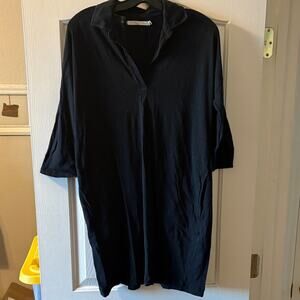 Anthropologie Grey State Jamie Dress Black Washed size 0